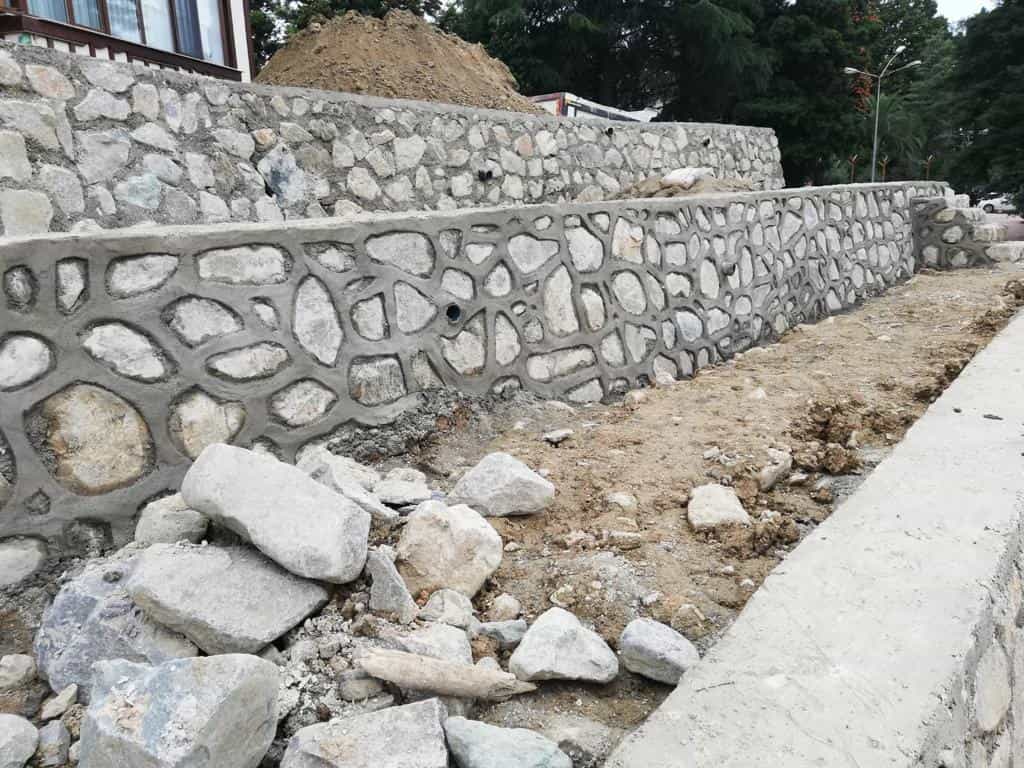 rize taş duvar hafriyat
